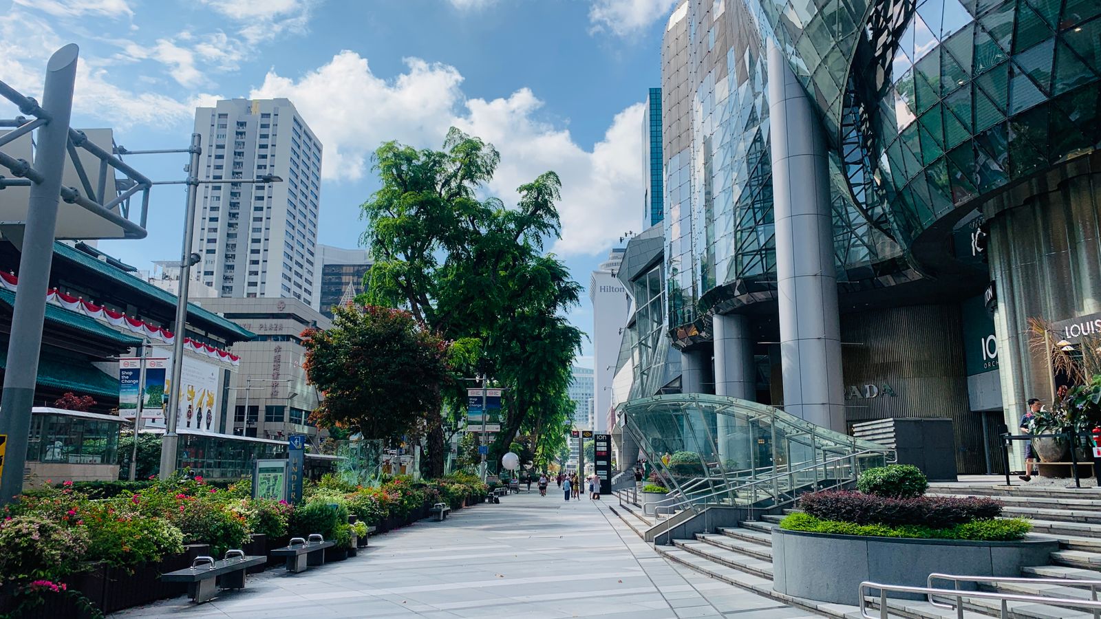 The commercial district around ION Orchard on Singapore's Orchard Road