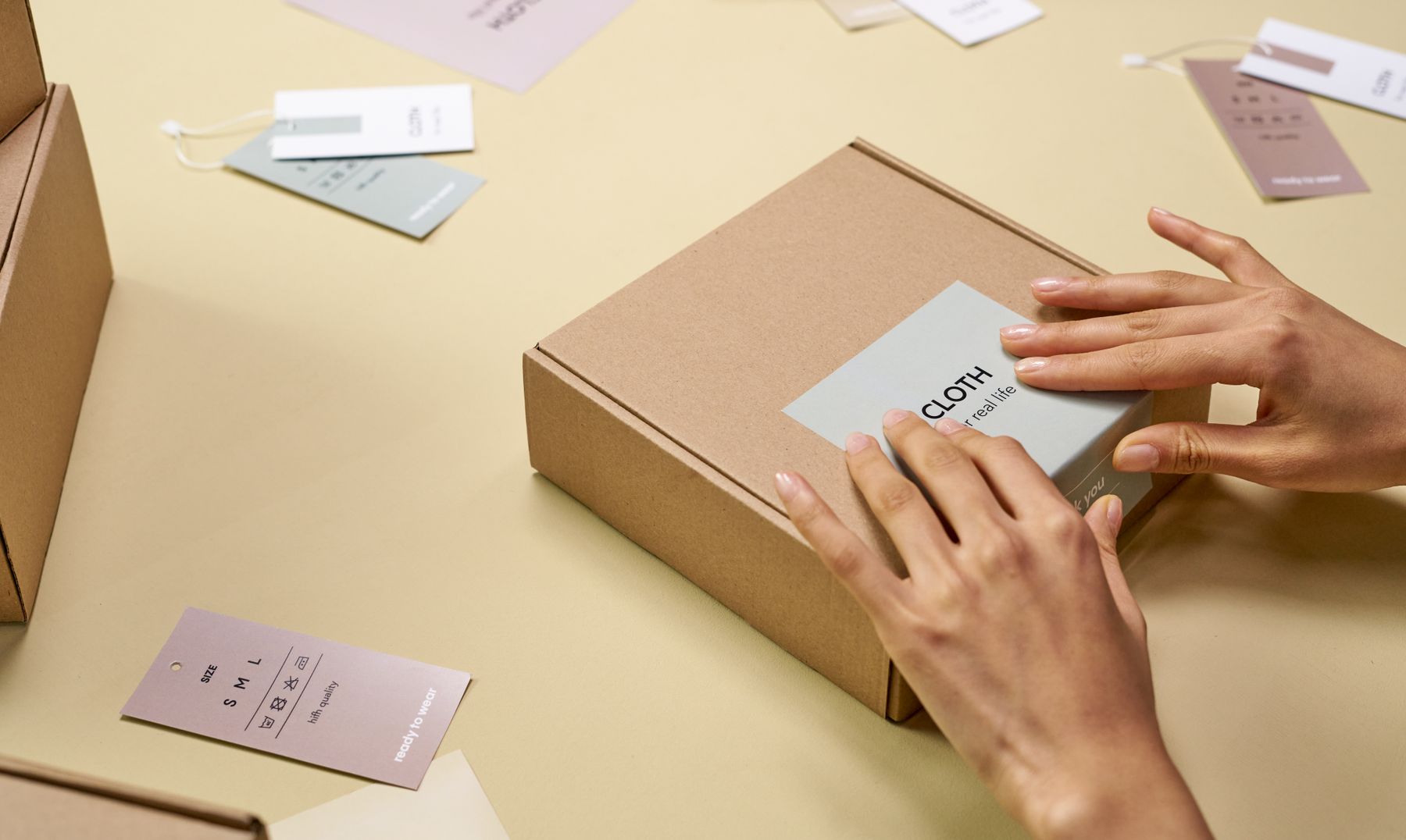 Organising brand packaging, product labels and product information